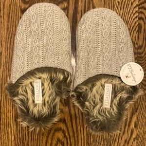 PJ Salvage Faux Fur slippers